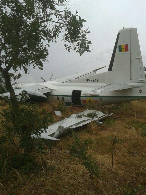 Accidente de un F-27M de la fuerza aérea de Senegal